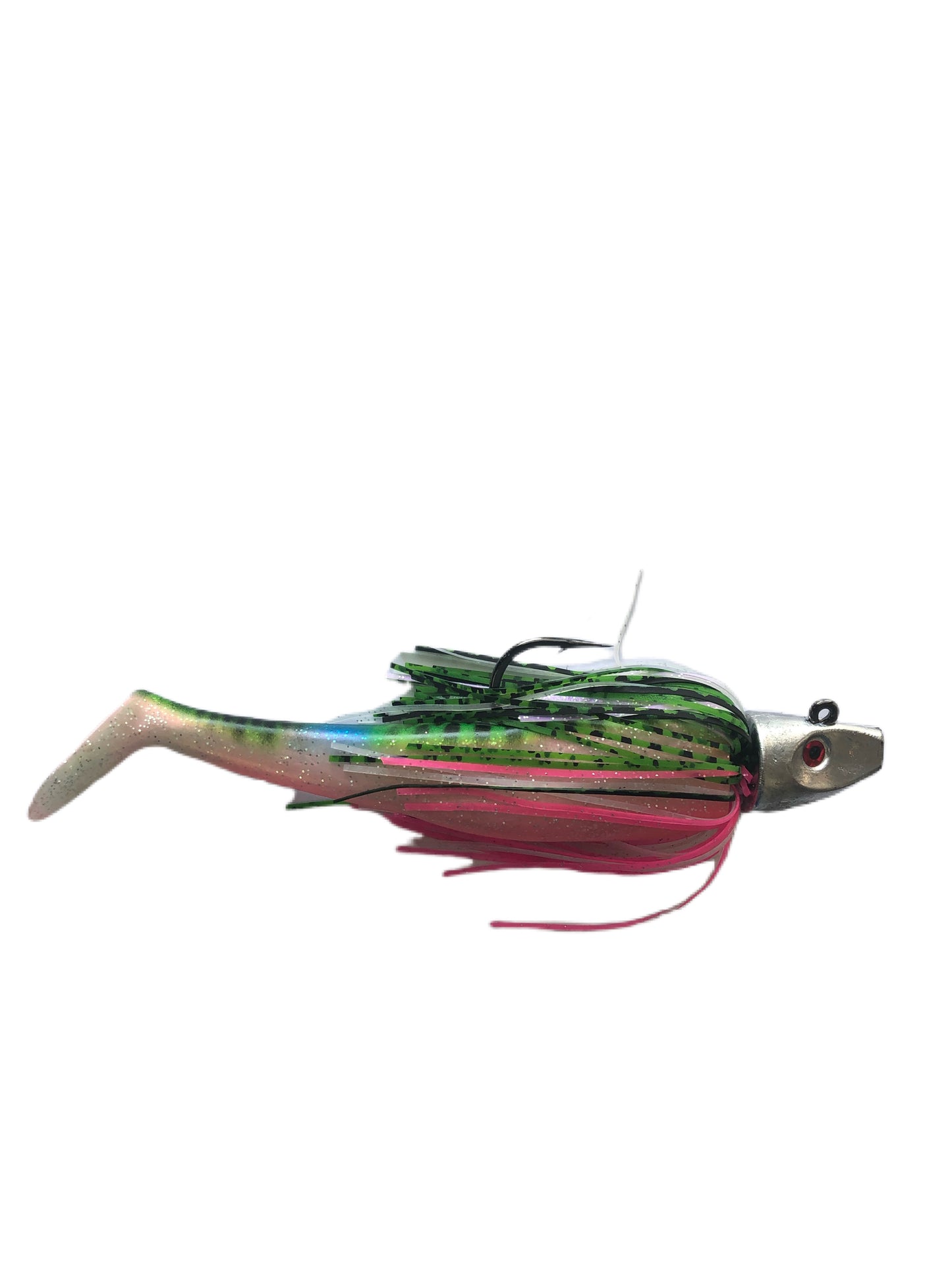 6" Skirted Whip-it fish : Rigged