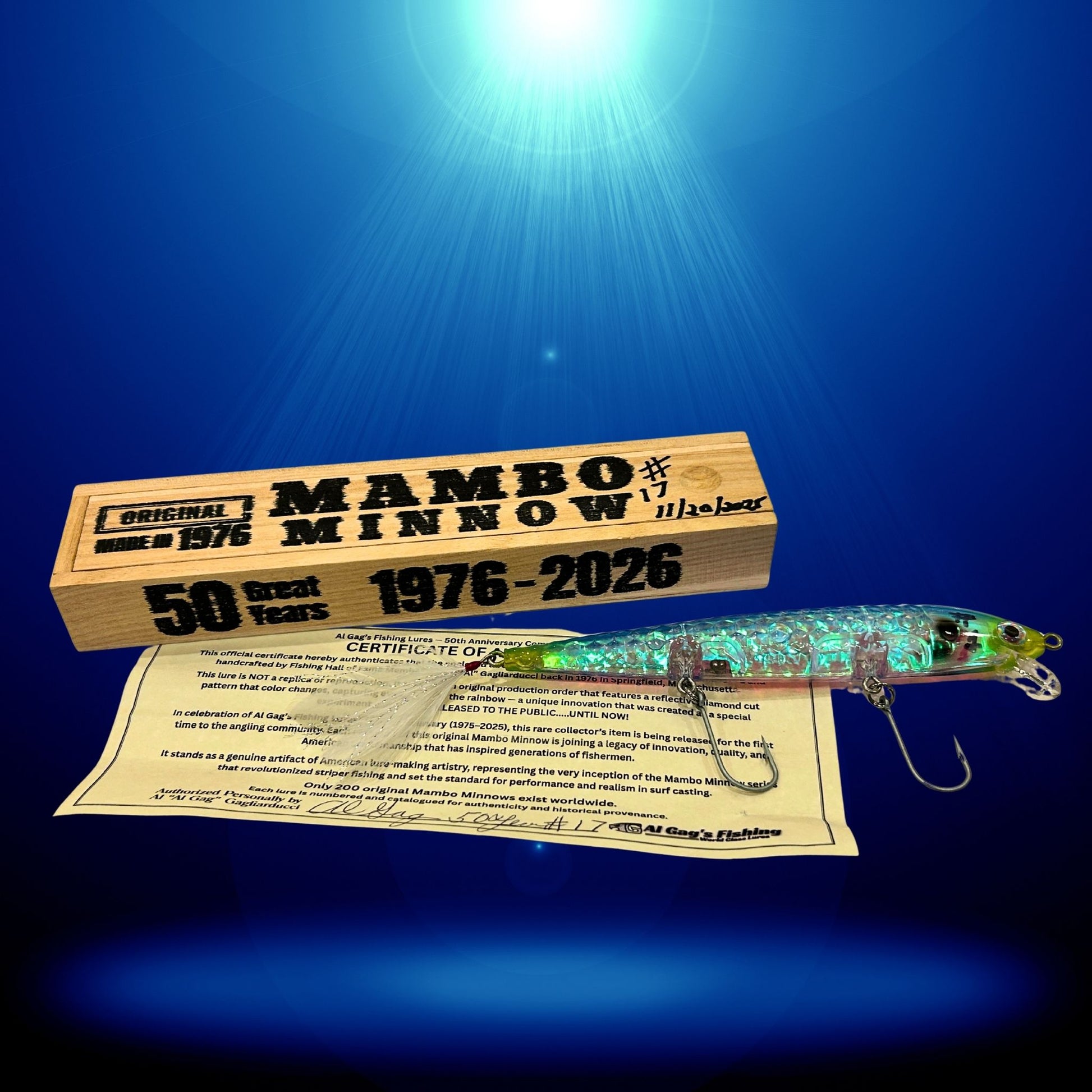 50th Anniversary Mambo Minnow – Al Gags Fishing Lures