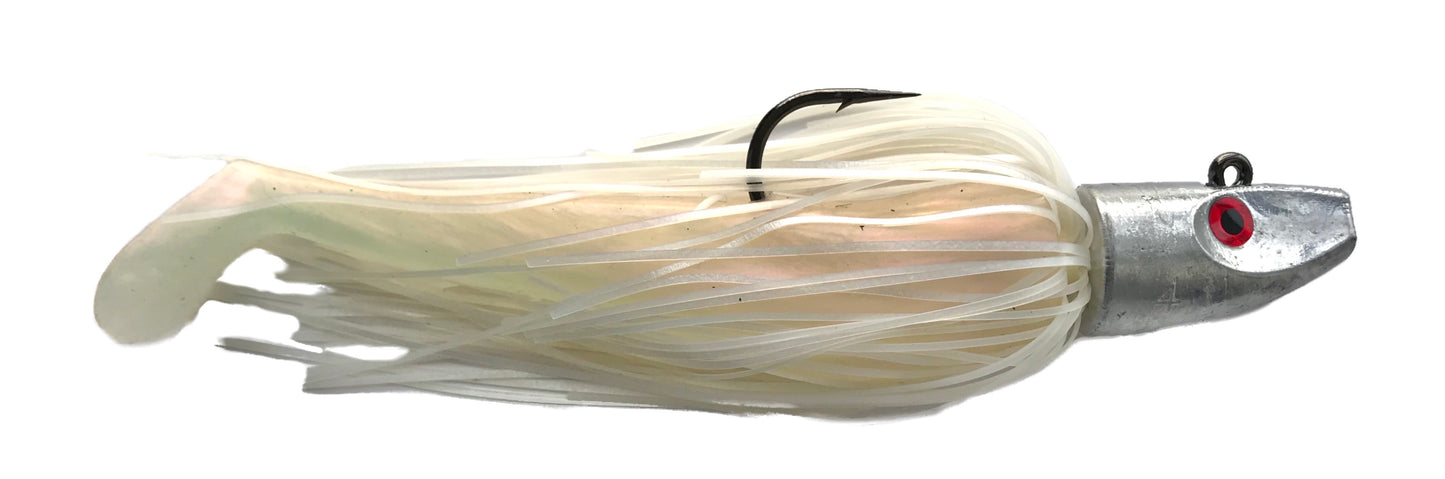 4" Skirted Whip-it Fish : Rigged