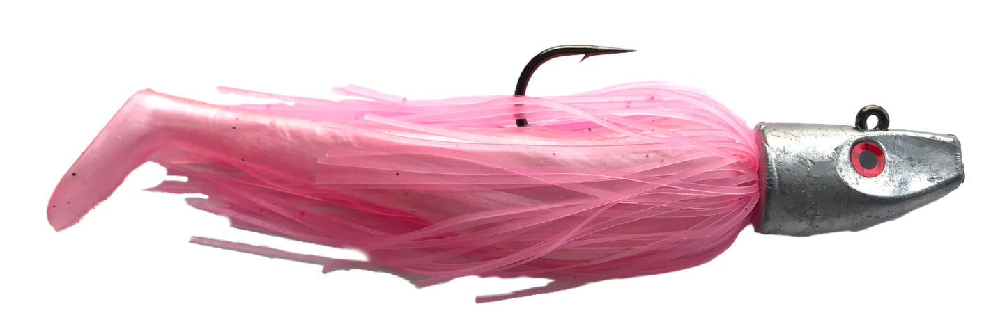 6" Skirted Whip-it fish : Rigged